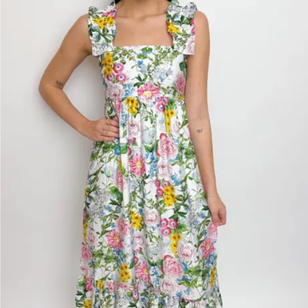 TCEC brand floral Midi dress